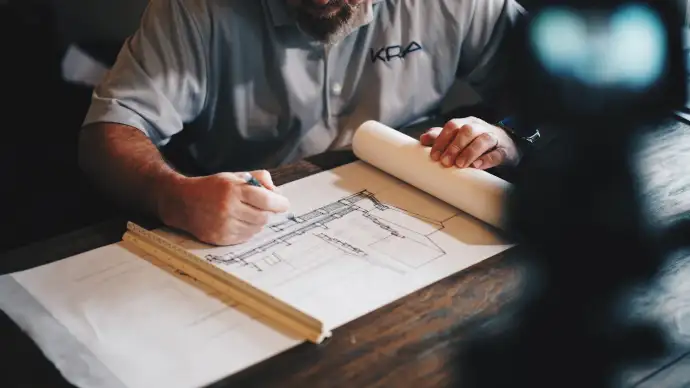 Architectural layout planning for structural protection and interior design